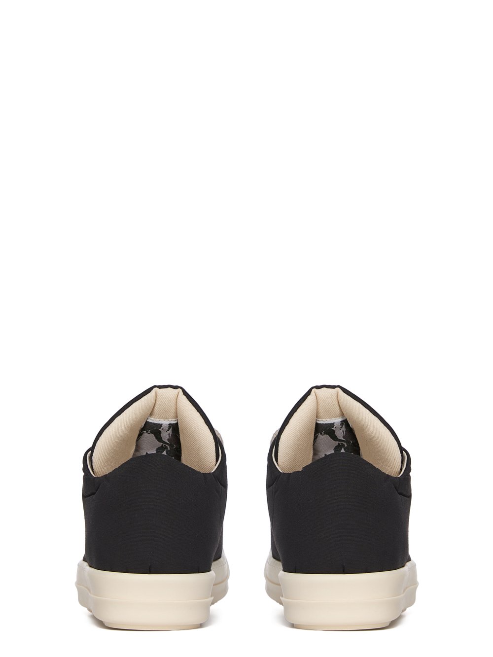jumbo lace puffer low sneaks snekaers man black - RICK OWENS